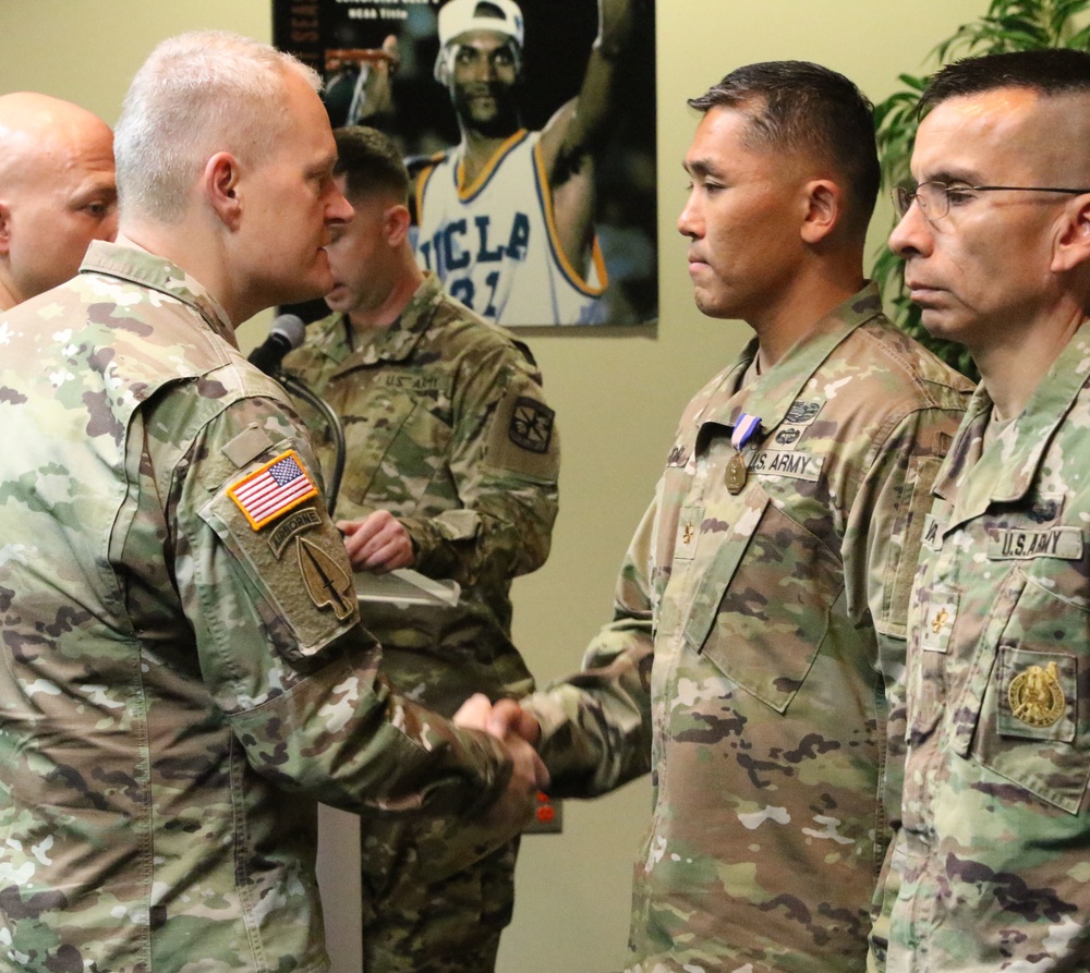 UCLA ROTC instructor awarded Soldier’s Medal, staff recognized