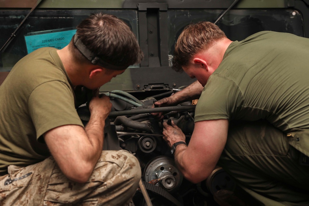 Kearsarge ACE  Humvee Maintenance