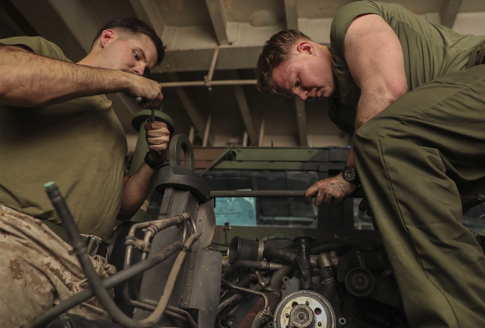 Kearsarge ACE  Humvee Maintenance