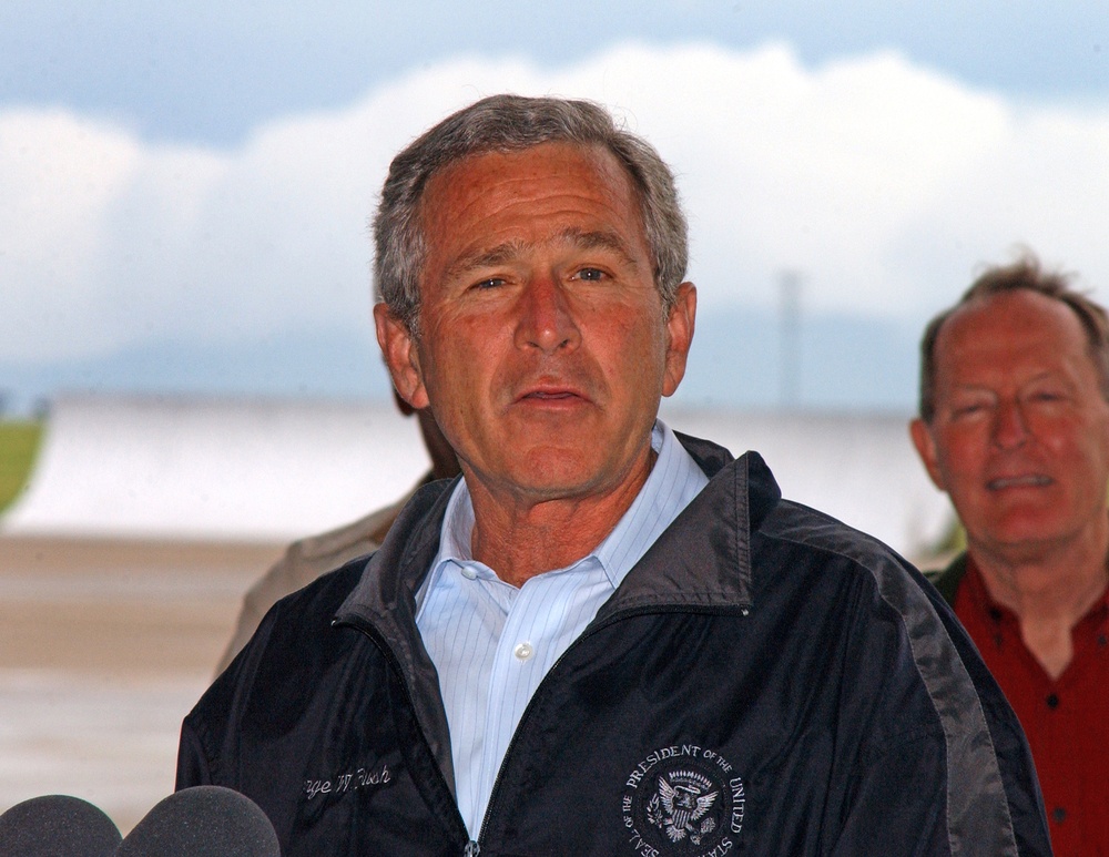 President George W. Bush visits McGhee Tyson ANG Base