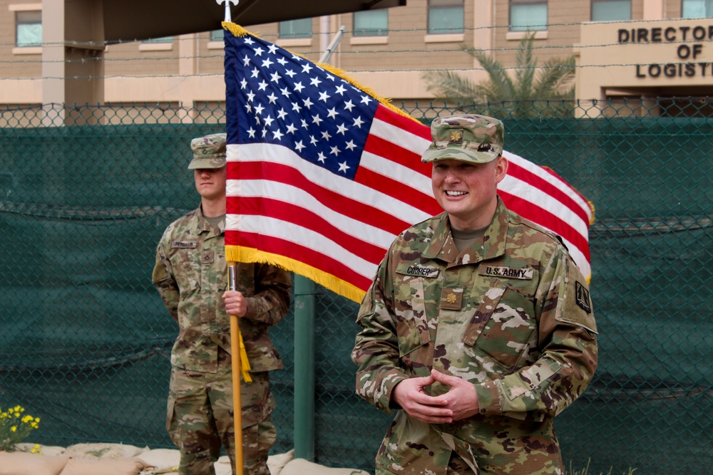 Maj. Cooper promotion speech