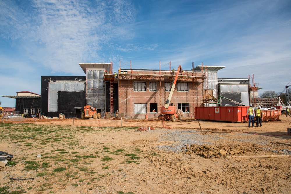 Construction at school on Maxwell