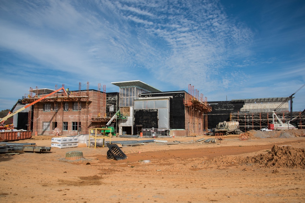 Construction at school on Maxwell