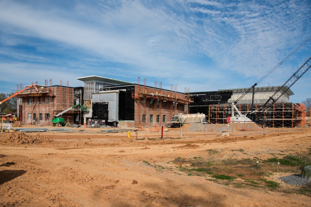 Construction at school on Maxwell