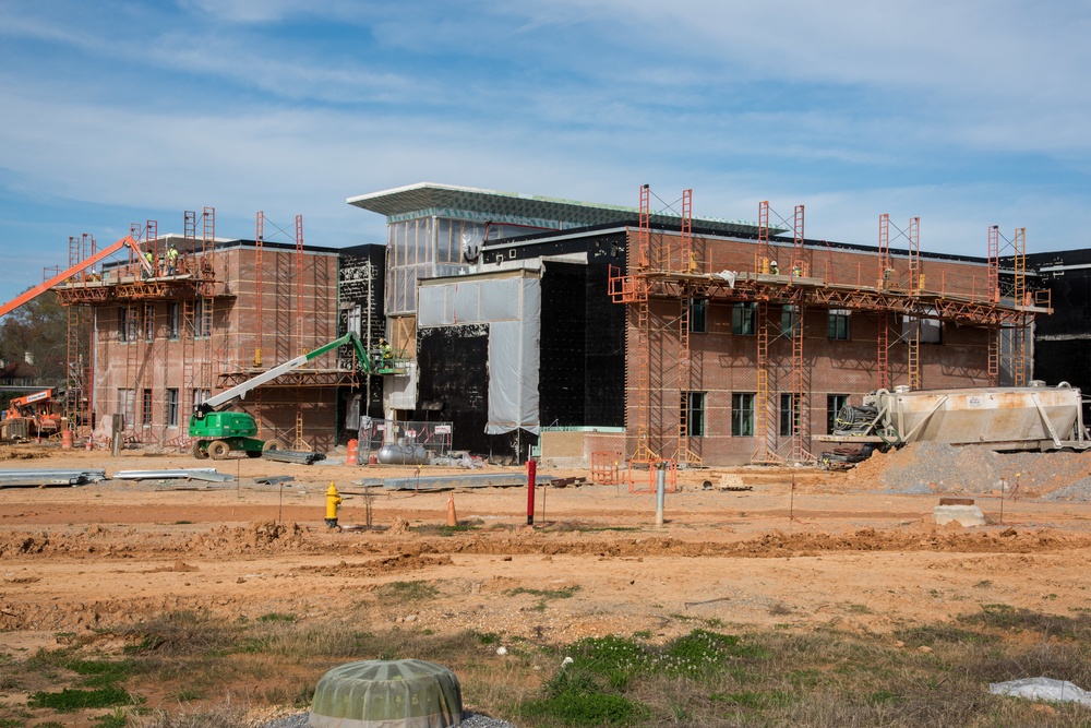 Construction at school on Maxwell