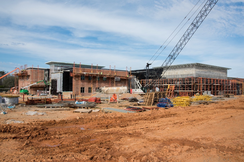 Construction at school on Maxwell