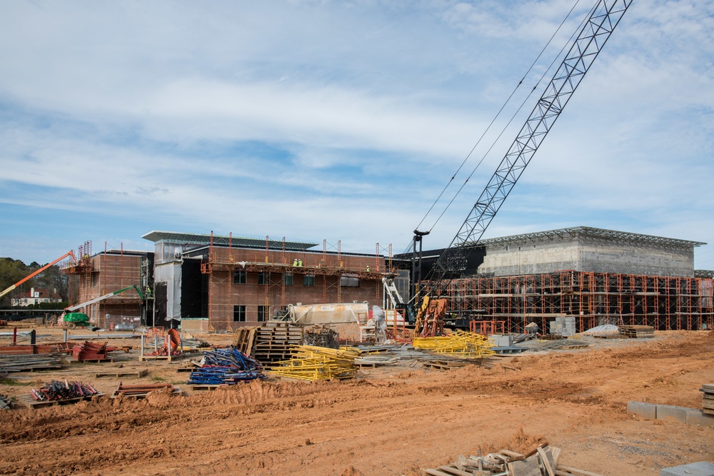 Construction at school on Maxwell