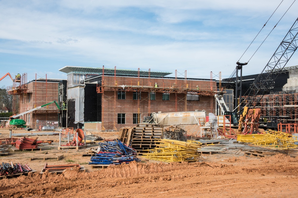 Construction at school on Maxwell