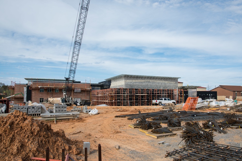 Construction at school on Maxwell