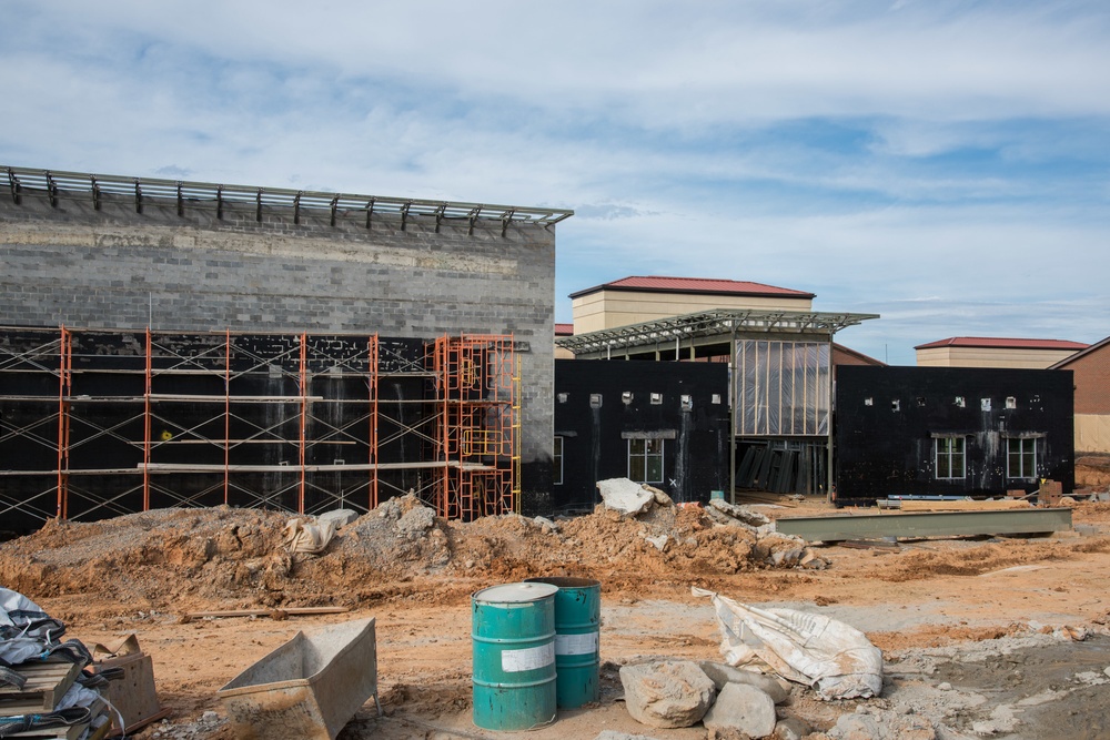 Construction at school on Maxwell