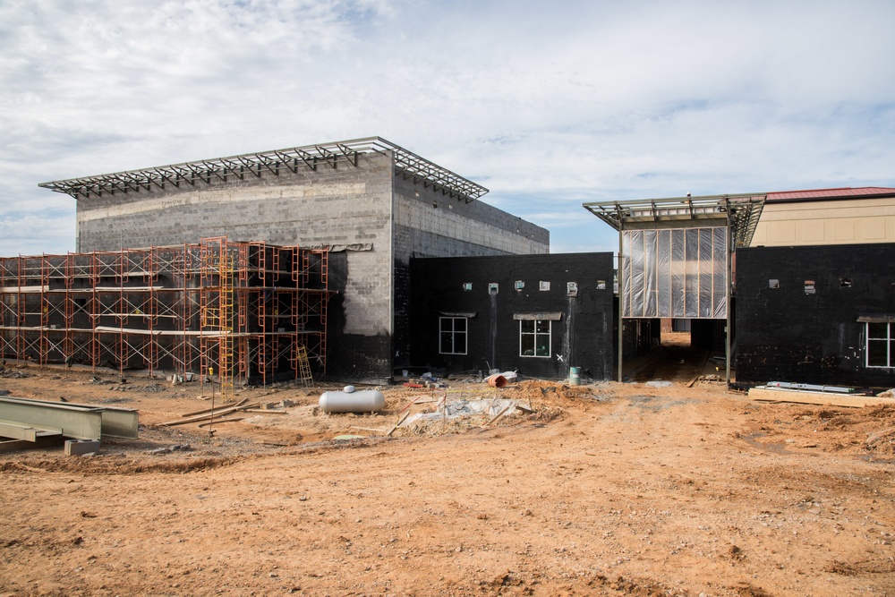 Construction at school on Maxwell