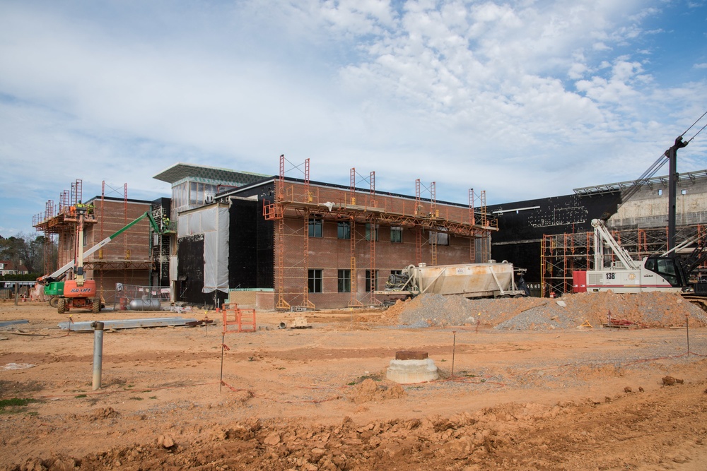 Construction at school on Maxwell