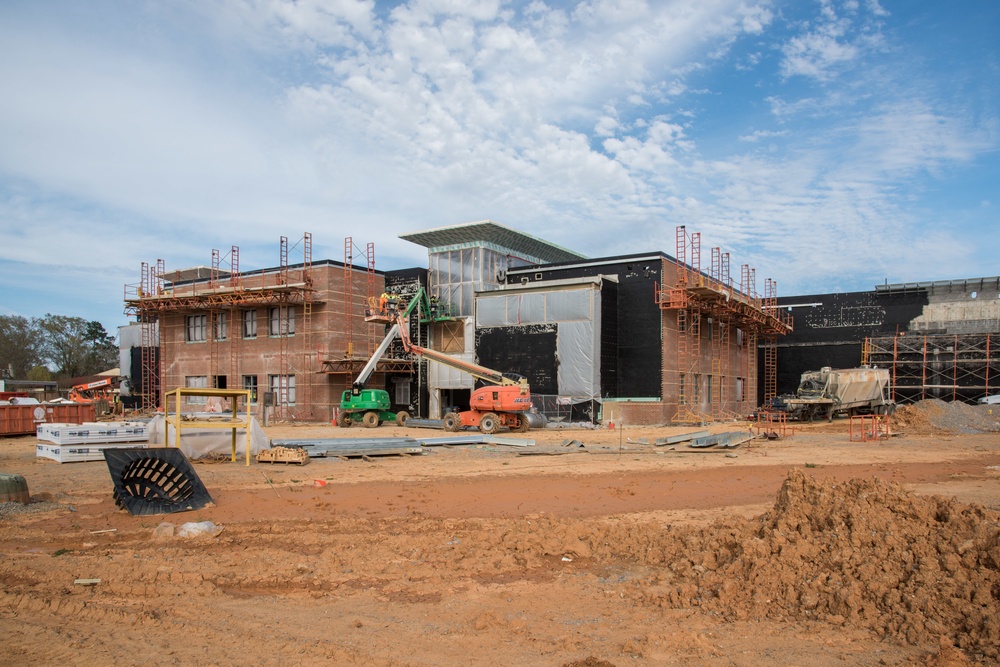 Construction at school on Maxwell