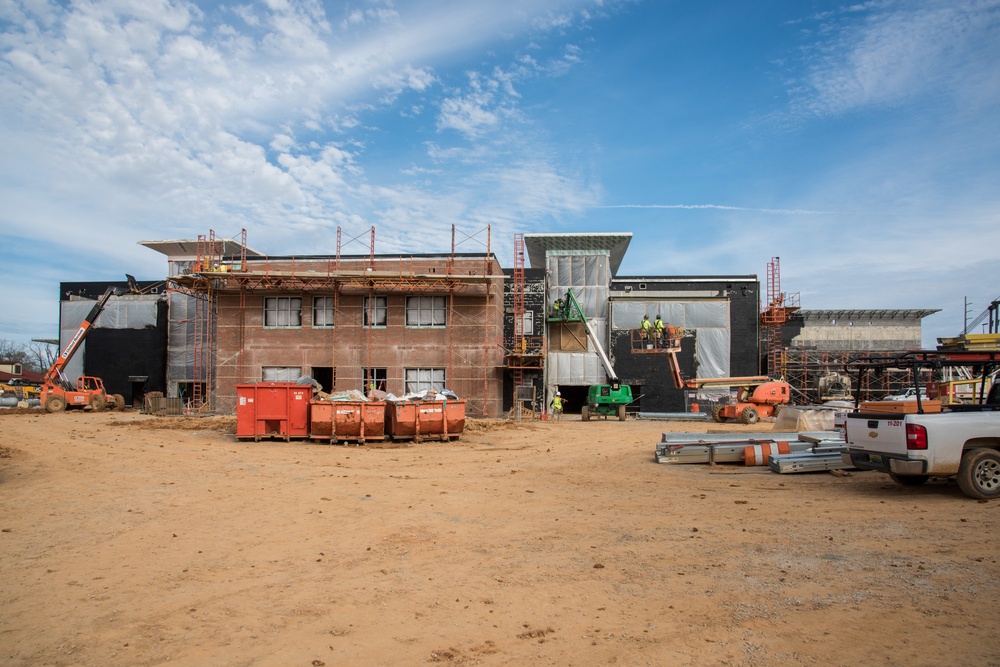 Construction at school on Maxwell