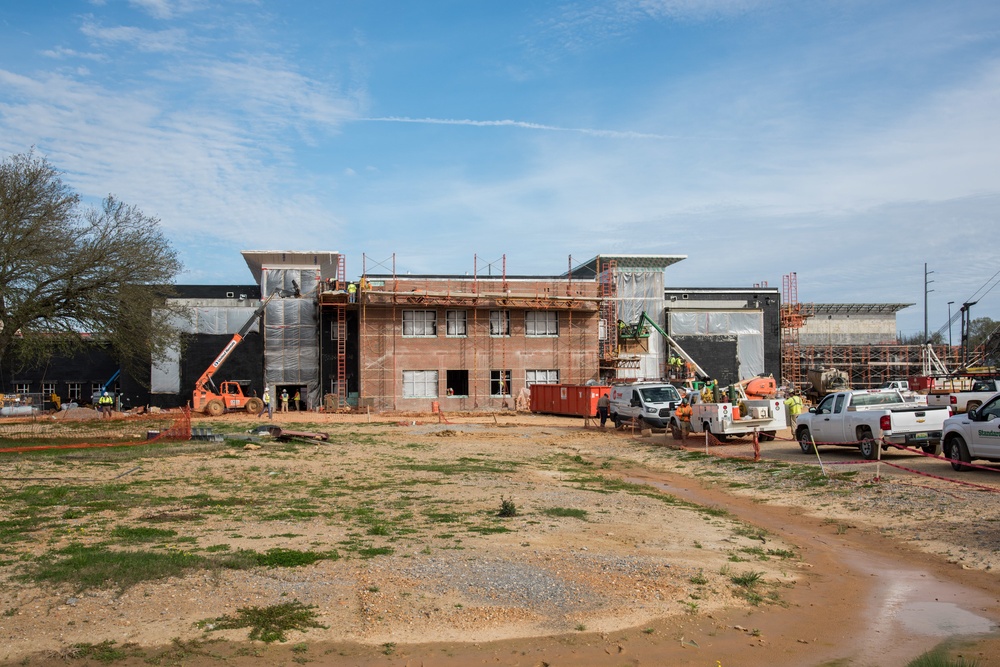 Construction at school on Maxwell