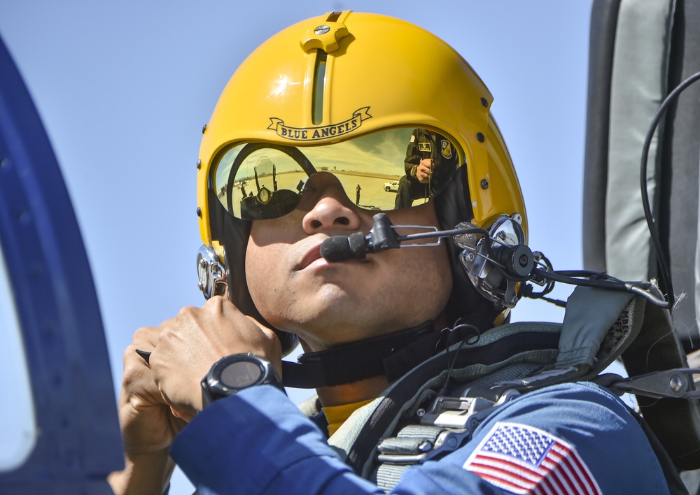 Blue Angels Perform Practice Flight