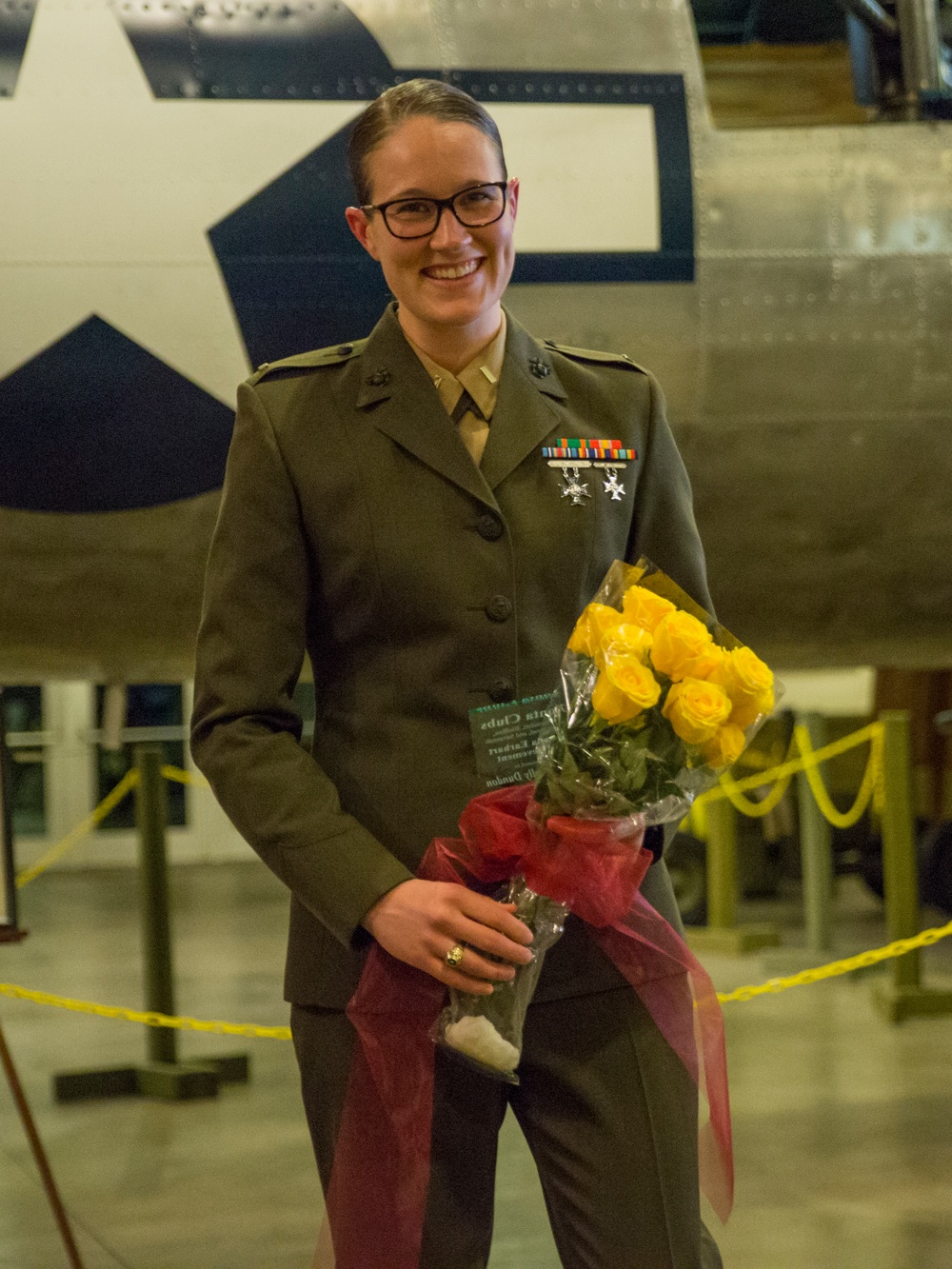 VMFA-115 Marine Receives Amelia Earhart Award