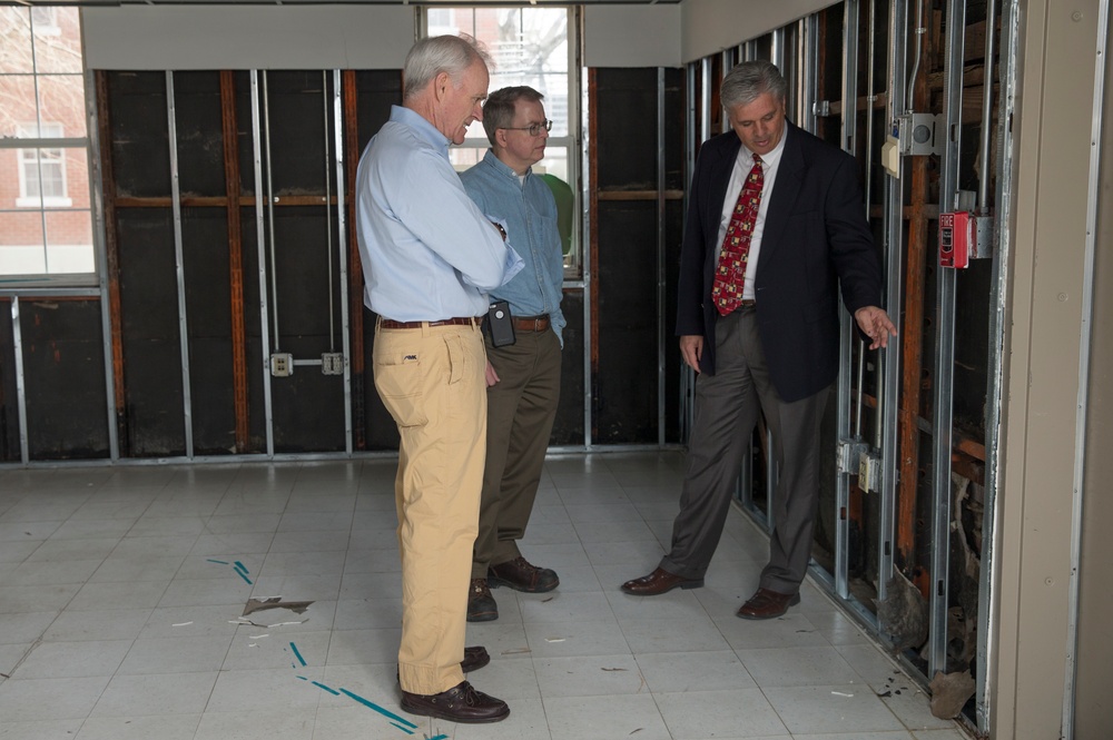 Deputy Secretary of Defense and Secretary of the Navy tour Marine Corps Base Camp Lejeune and Marine Corps Air Station New River to survey hurricane damage