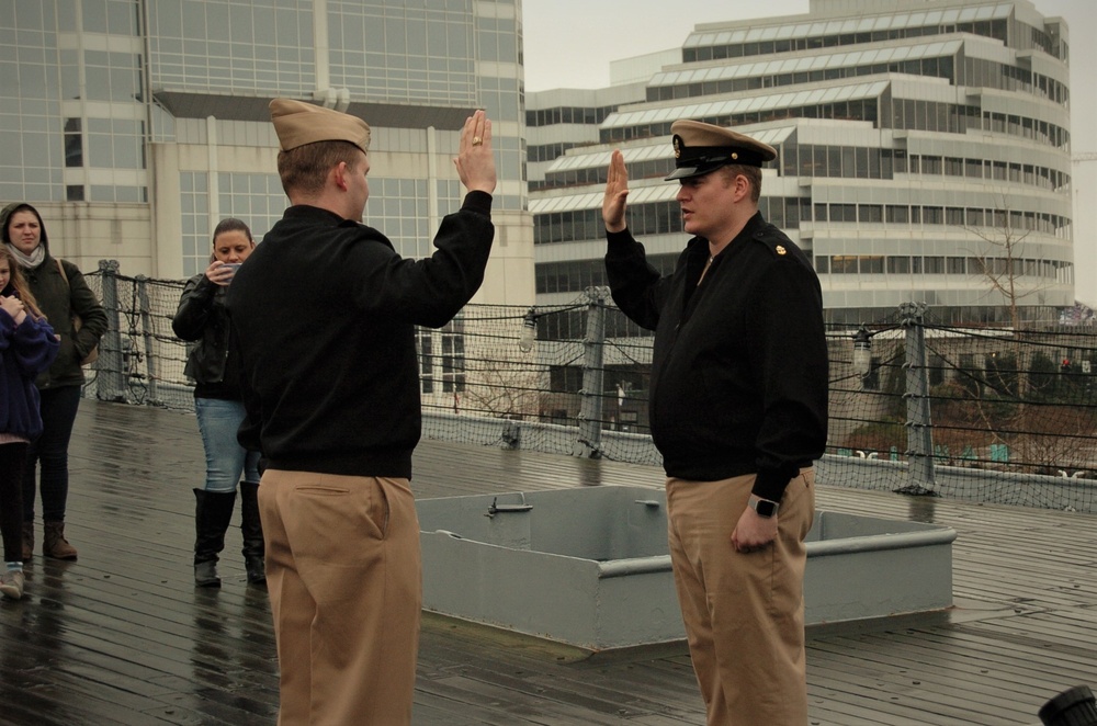 Re-enlistment ceremony