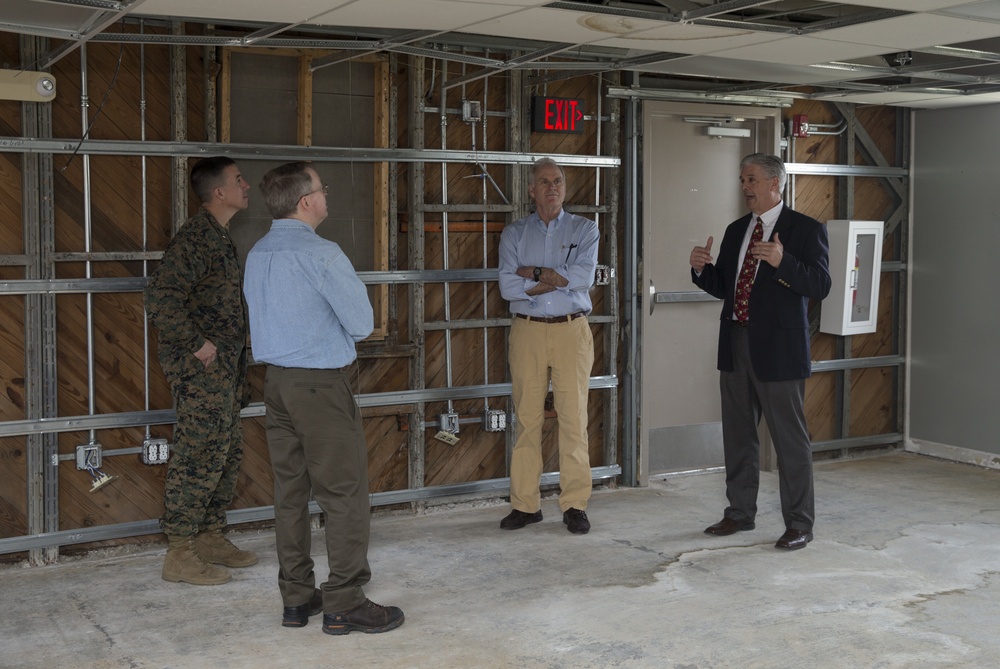 Deputy Secretary of Defense and Secretary of the Navy tour Marine Corps Base Camp Lejeune and Marine Corps Air Station New River to survey hurricane damage