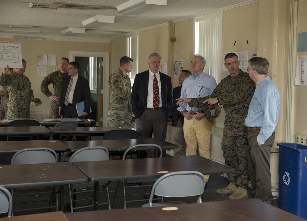 Deputy Secretary of Defense and Secretary of the Navy tour Marine Corps Base Camp Lejeune and Marine Corps Air Station New River to survey hurricane damage