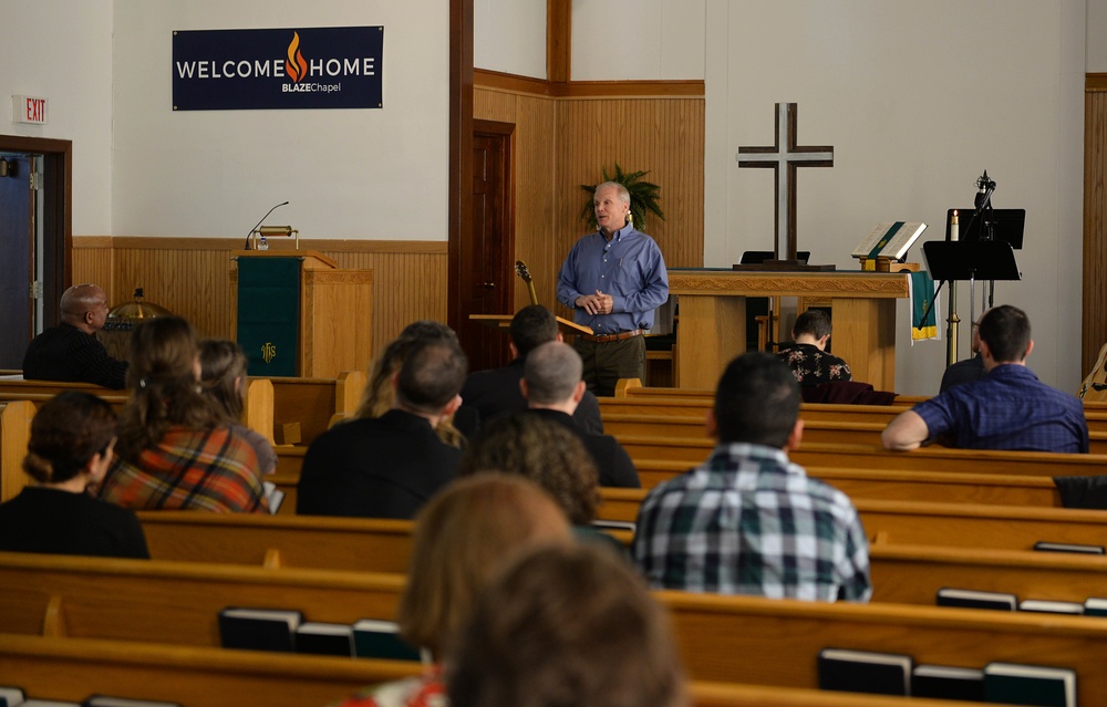 Dvids News Aetc Command Chaplain Delivers Final Military Sermon At