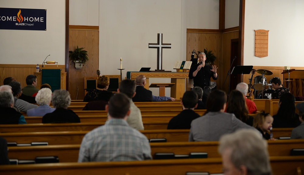 AETC Command Chaplain delivers final military sermon at Columbus AFB