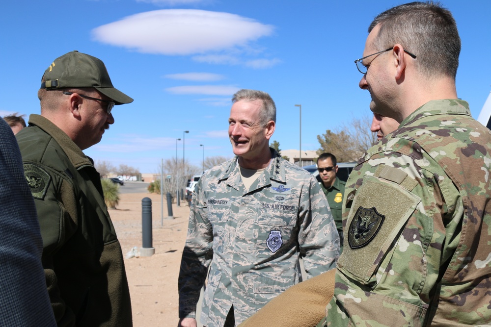 General O'Shaughnessy visits the U.S. Border