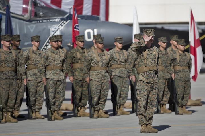 Marine Attack Squadron 214 Change of Command ceremony