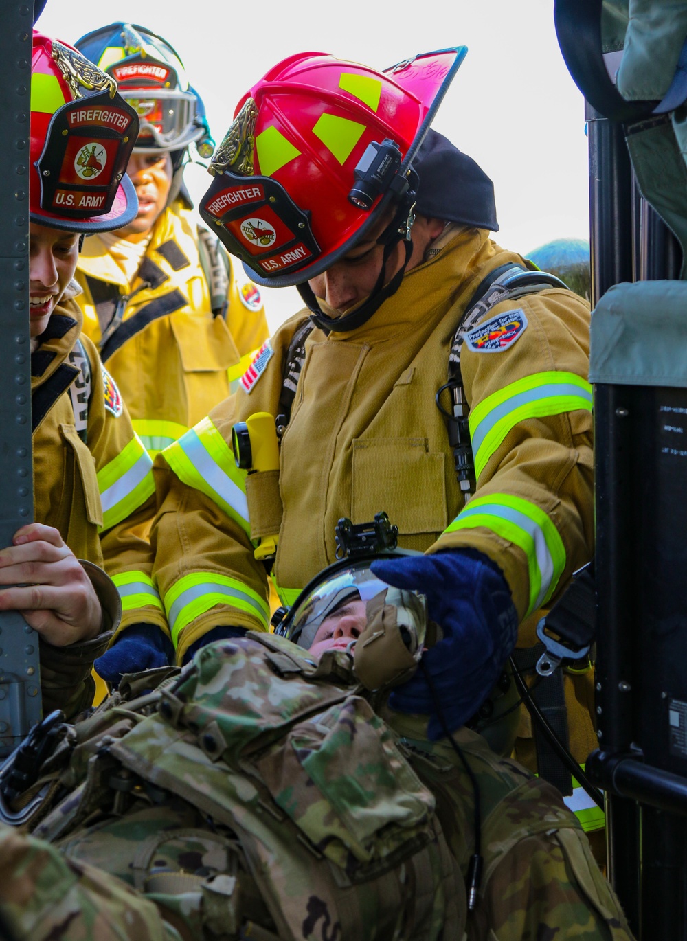 Army Firefighters train together in Romania