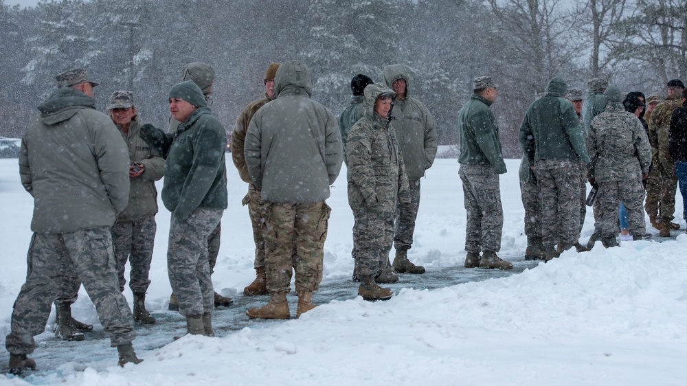 Winter storm Xena at Otis ANGB