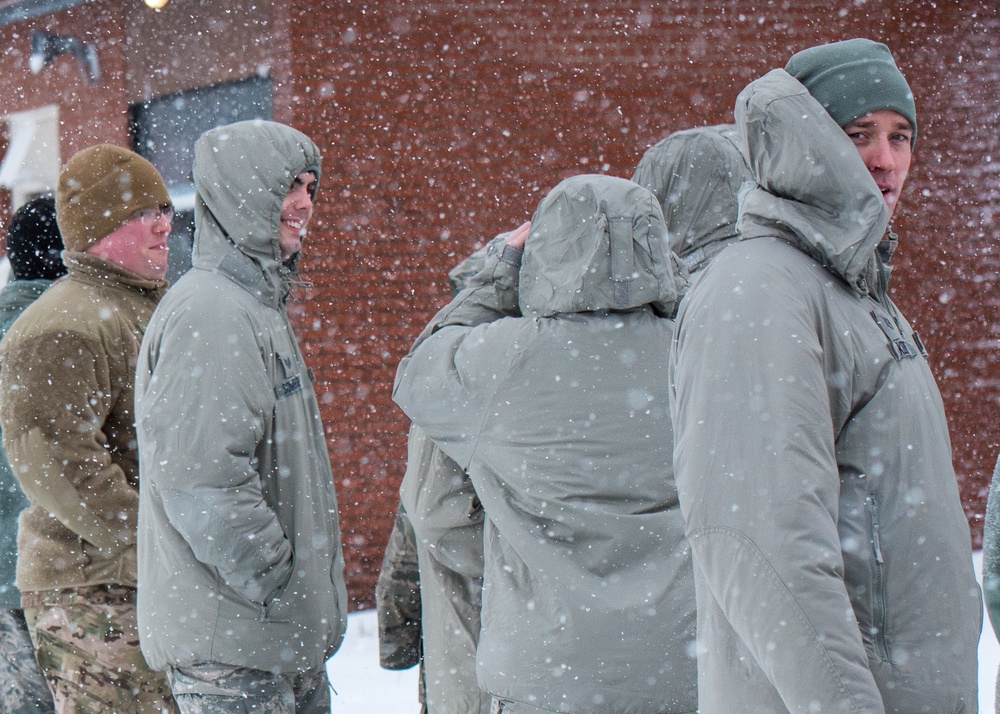 Winter storm Xena at Otis ANGB