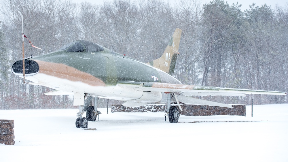 Winter storm Xena at Otis ANGB