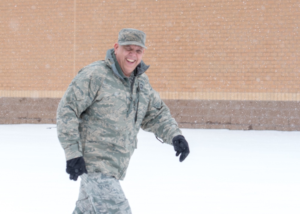 Winter storm Xena at Otis ANGB