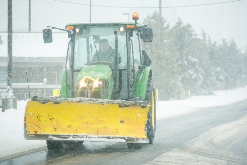 Winter storm Xena at Otis ANGB