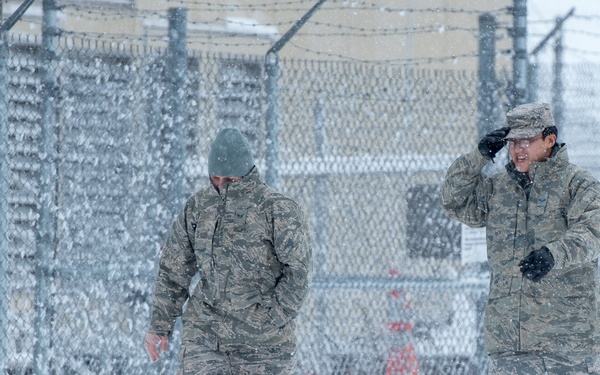 Winter storm Xena at Otis ANGB