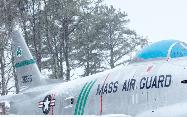 Winter storm Xena at Otis ANGB