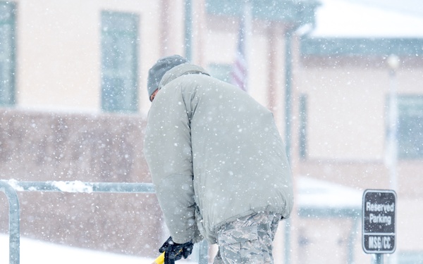 Winter storm Xena at Otis ANGB