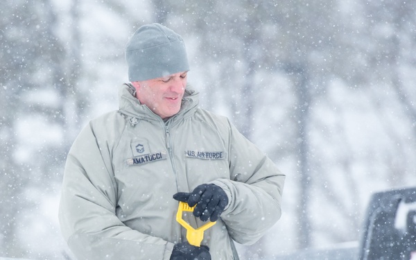 Winter storm Xena at Otis ANGB