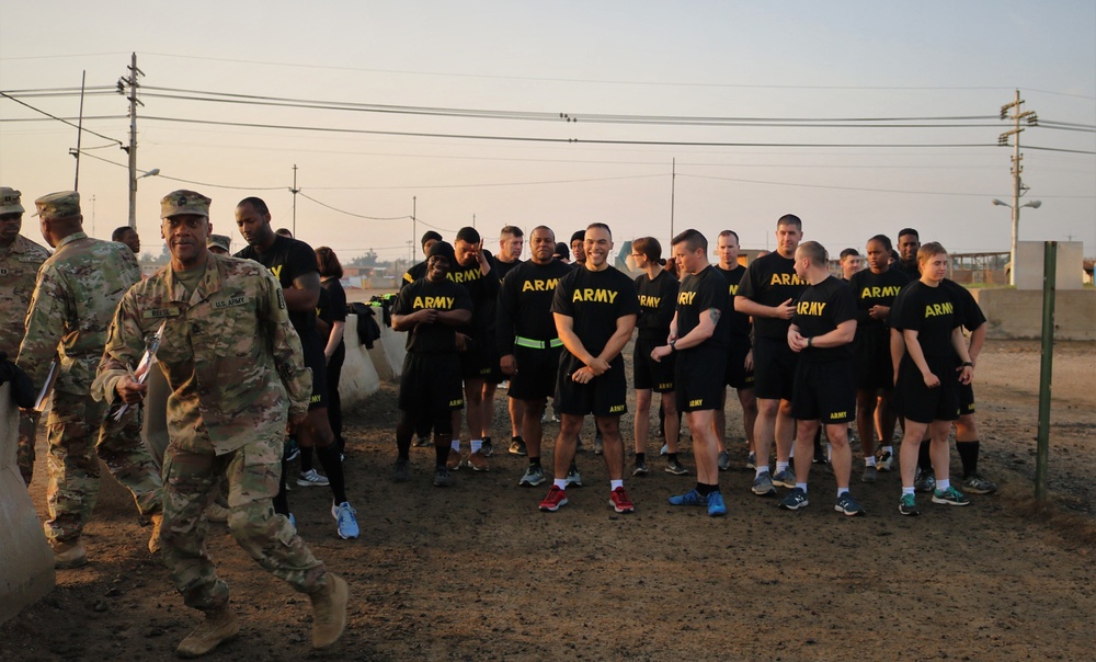 Task Force Cavalier Army Physical Fitness Test Round One