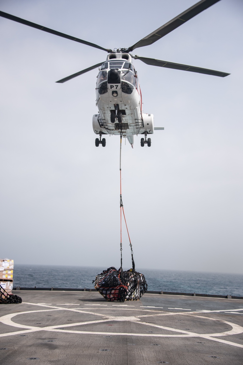 Vertical replenishment-at-sea