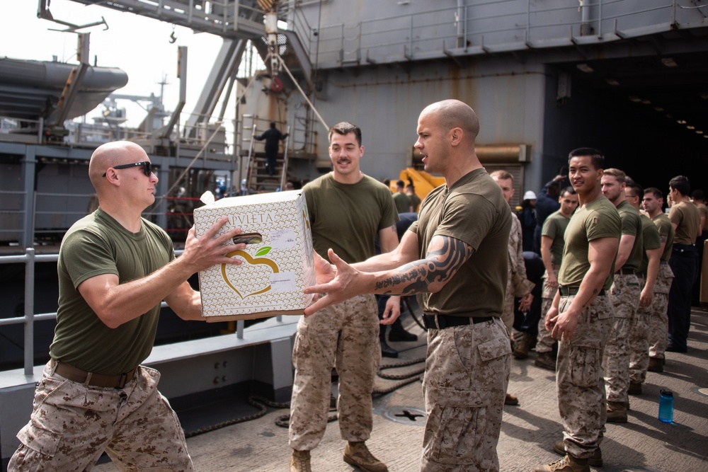 Vertical replenishment-at-sea