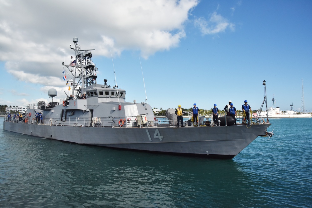 USS Tornado (PC-14) at NAS Key West's Truman Harbor