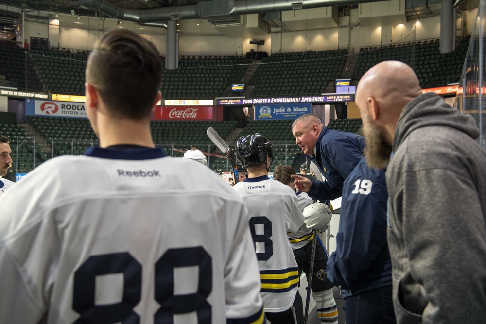 Sailors Compete in 4th Annual Pacific Northwest Army-Navy Hockey Game