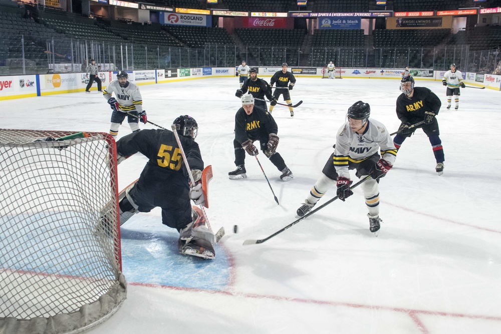 Sailors Compete in 4th Annual Pacific Northwest Army-Navy Hockey Game