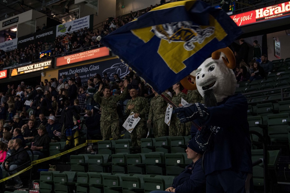 Sailors Compete in 4th Annual Pacific Northwest Army-Navy Hockey Game