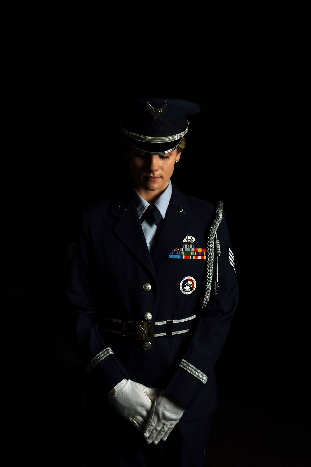 180FW honor guard member stands out