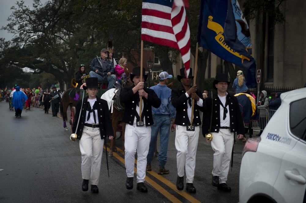 USS Constitution Marches is Mobile Mardi Gras Parade