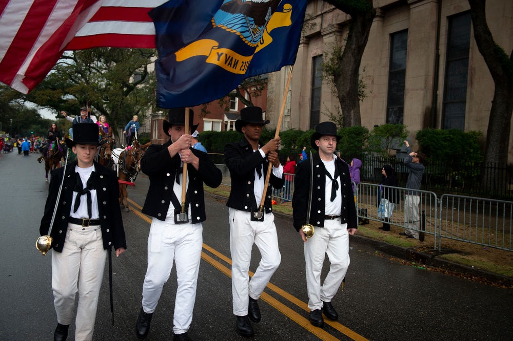 USS Constitution Marches is Mobile Mardi Gras Parade