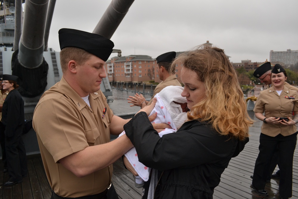 Re-enlistment ceremony